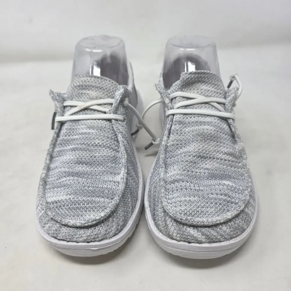 Hey Dude Wendy Sox Glacier Grey Slip On Shoes Women’s Size 6 Casual